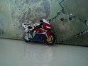 Moto Honda Blue, Red & White Germany  Metal. Subida por Francisco